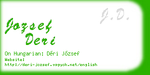jozsef deri business card