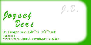 jozsef deri business card